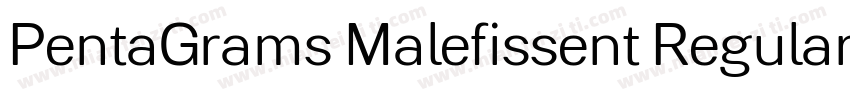 PentaGrams Malefissent Regular字体转换